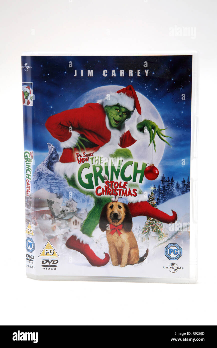 Dr Seuss How th Grinch Stole Christmas DVD Stock Photo