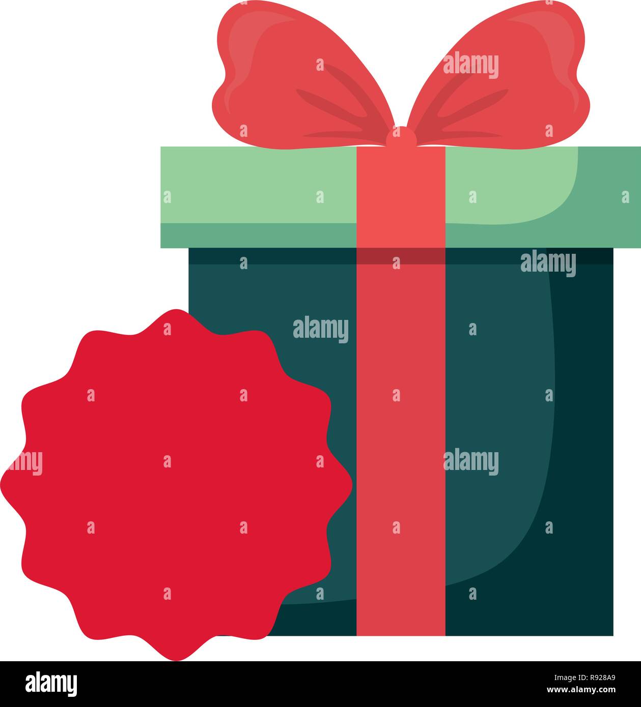 online shopping gift box banner vector illustration Stock Vector Image ...