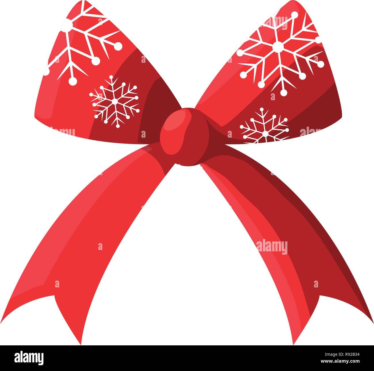 decorative bow icon over white background, vector illustration Stock ...