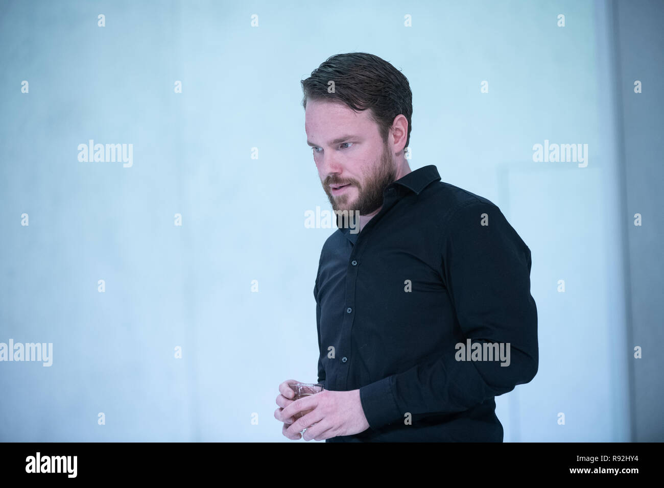 Berlin, Germany. 18th Dec, 2018. Doctor Michael (Paul Grill) at the photo  rehearsal "Westend" at the Deutsches Theater. Credit: Paul Zinken/dpa/Alamy  Live News Stock Photo - Alamy