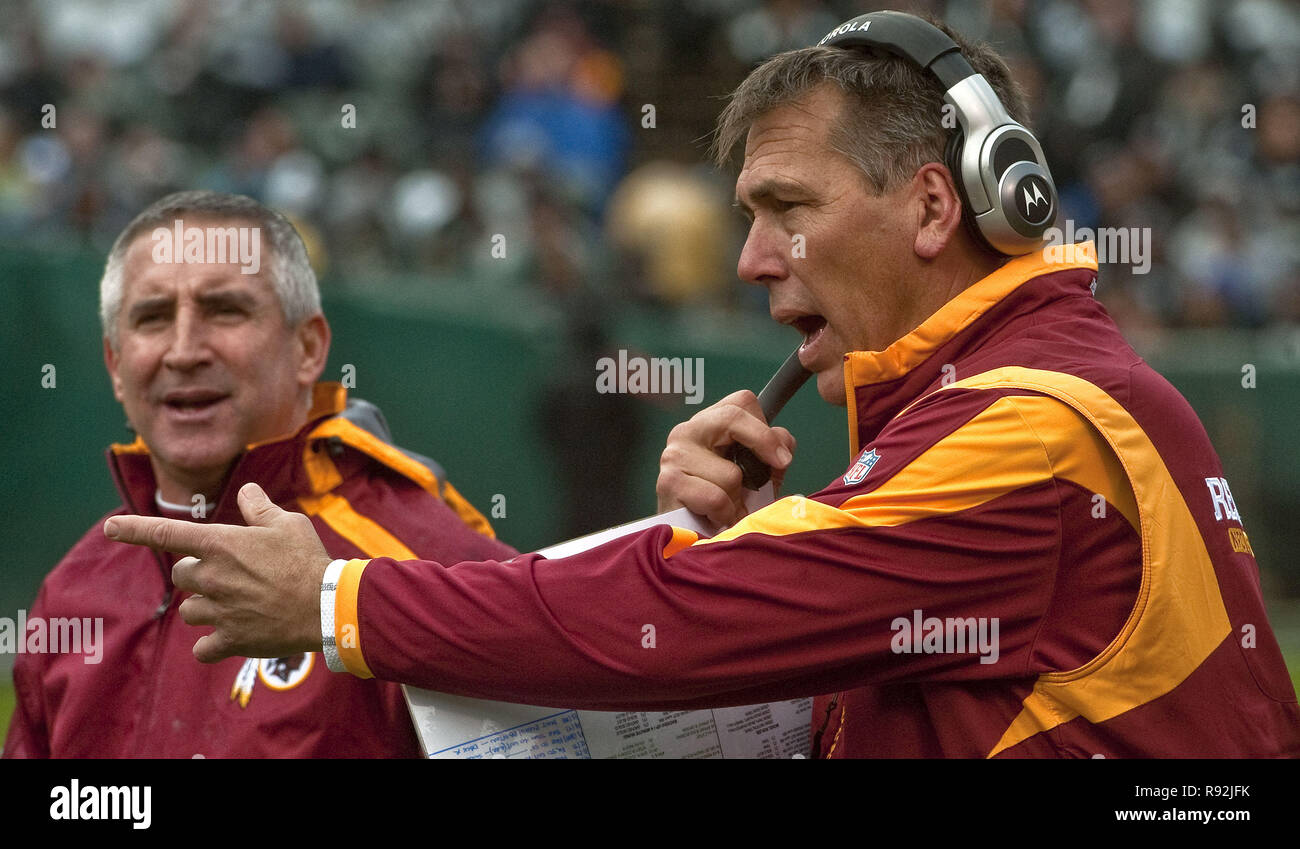 Washington redskins coach jim zorn hires stock photography and images