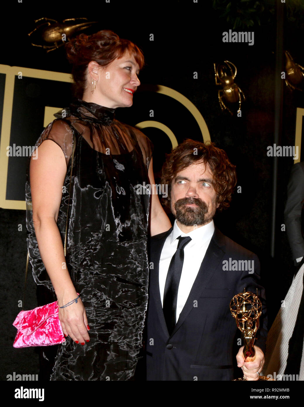 West Hollywood, CA, USA. 17th Sep, 2018. LOS ANGELES - SEP 17: Erica Schmidt, Peter Dinklage at the HBO Emmy After Party - 2018 at the Pacific Design Center on September 17, 2018 in West Hollywood, CA Credit: Kay Blake/ZUMA Wire/Alamy Live News Stock Photo