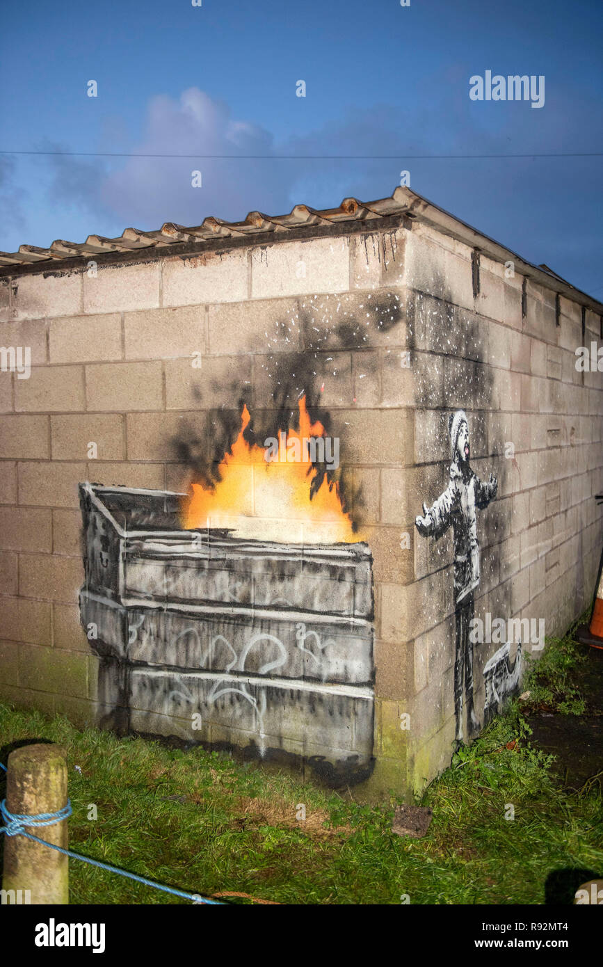 Port Talbot Wales Uk 19th December 2018 Graffiti That Has