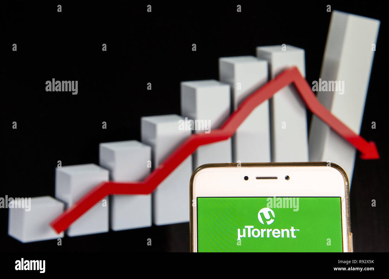 Torrent Explaining Graph Hong Kong. 14th Dec, 2018. Utorrent logo is seen on an Android mobile ...