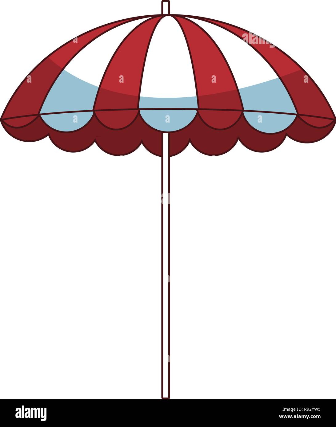 beach striped umbrella black and white Stock Vector Image & Art - Alamy