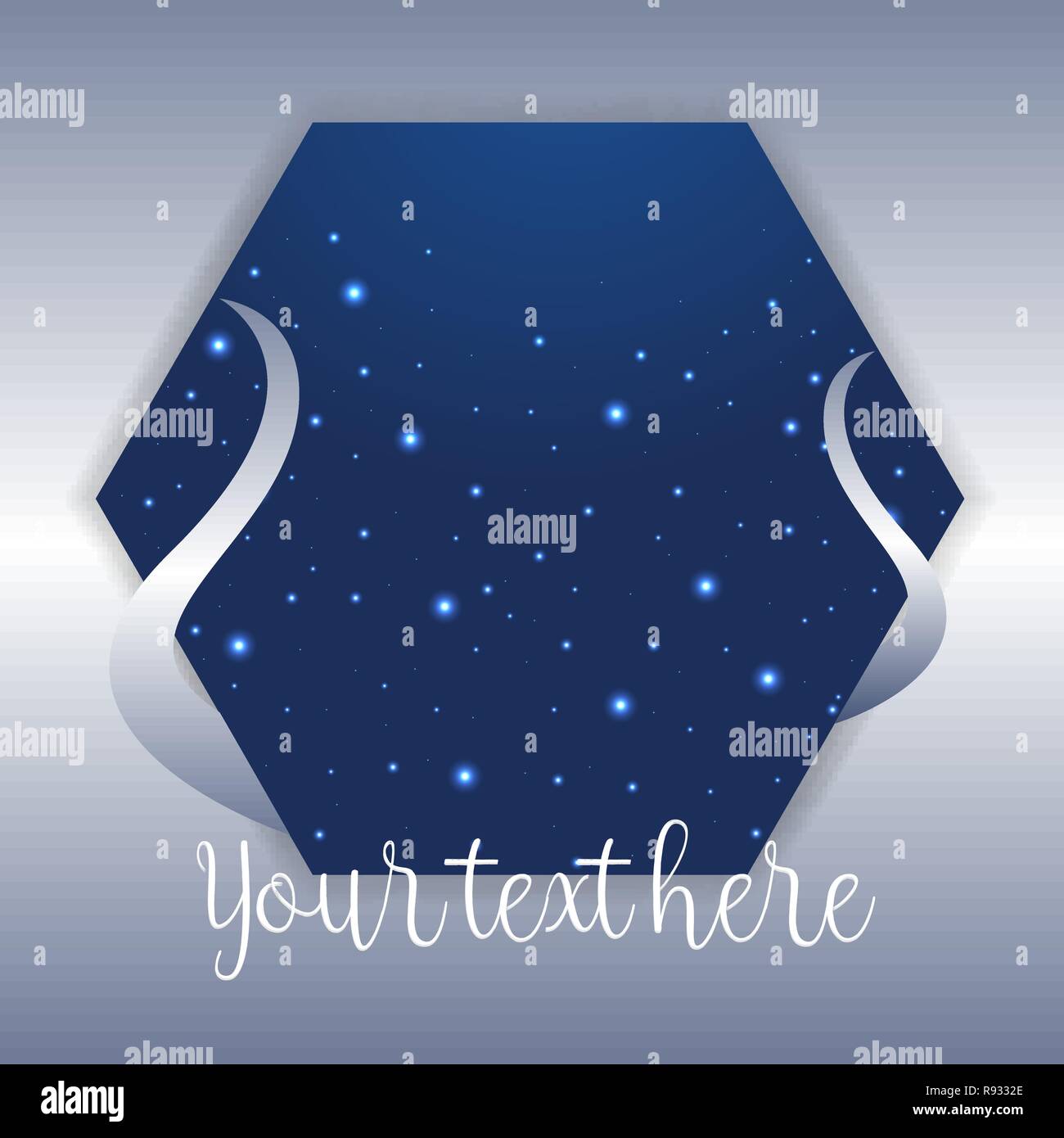 Creative vector abstract background with night sky and stars and hexagon  for web and print minimalist backdrop with abstract tentacles Stock Vector  Image & Art - Alamy