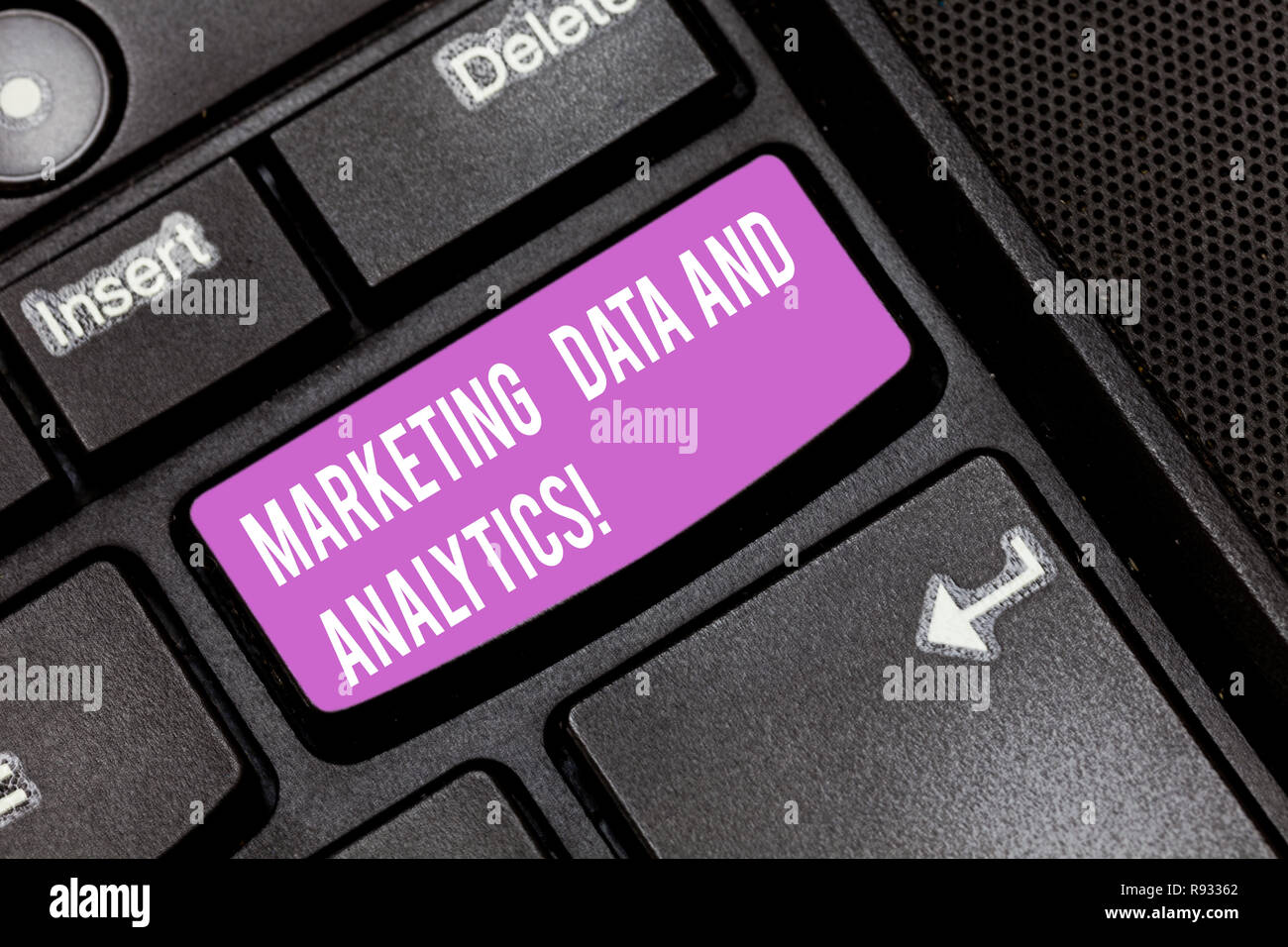 Conceptual hand writing showing Marketing Data And Analytics. Business ...