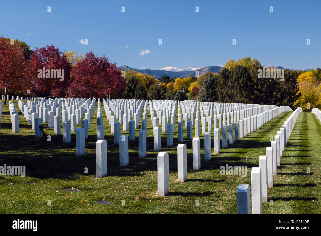 Fort Logan National Military Cemetery Stock Photo