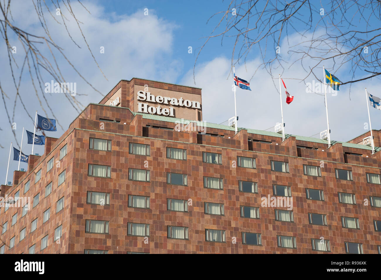 Sheraton Stockholm Hotel, Tegelbacken (Sweden) Stock Photo