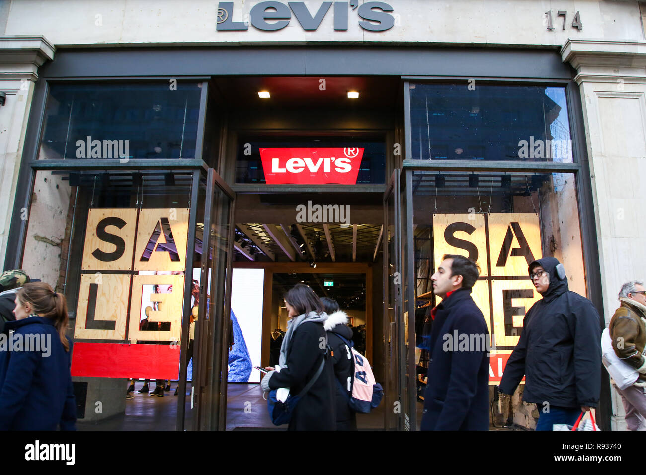 Levis store on London's Oxford Street 