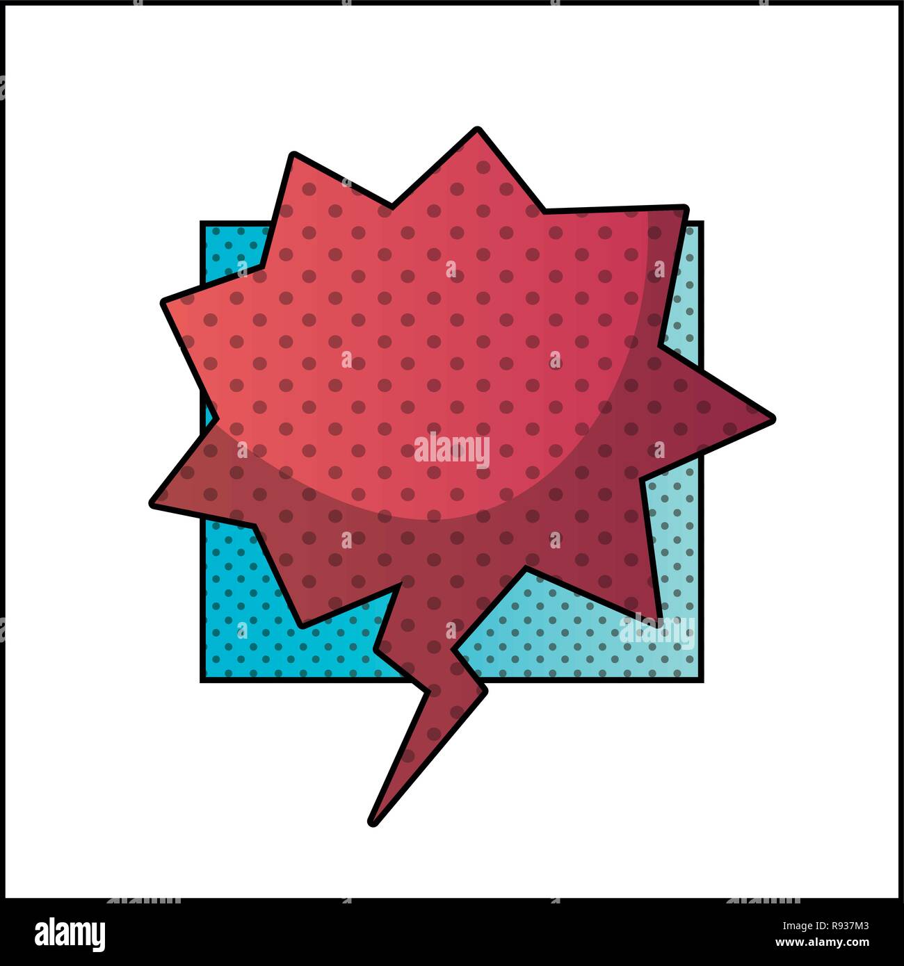 speech bubble pop art style Stock Vector Image & Art - Alamy