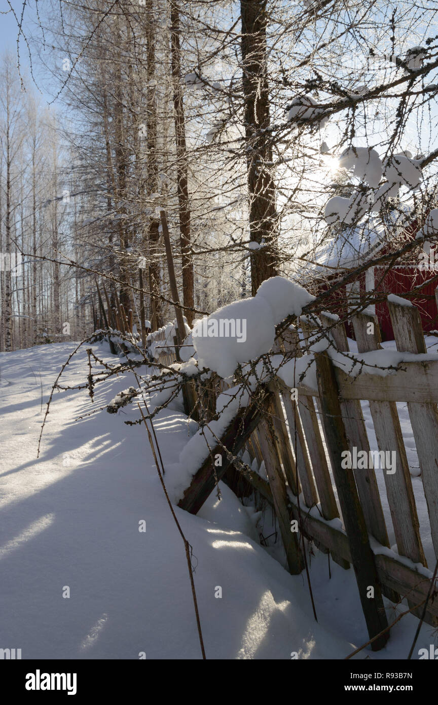 Scandinavian fence hi-res stock photography and images - Alamy
