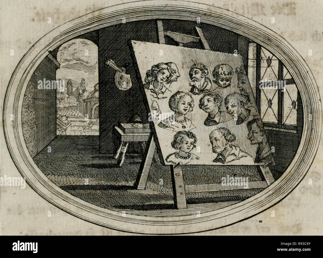 'Mundi lapis Lydius, oder, Der Welt Probier-Stein : das ist, Emblematische Sitten-Lehren' (1712) Stock Photo