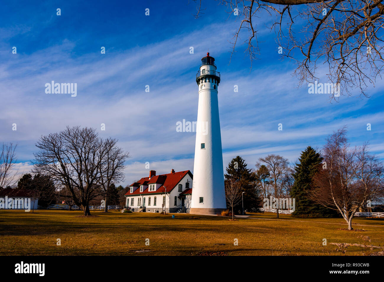 Wind point lighthouse hi-res stock photography and images - Alamy