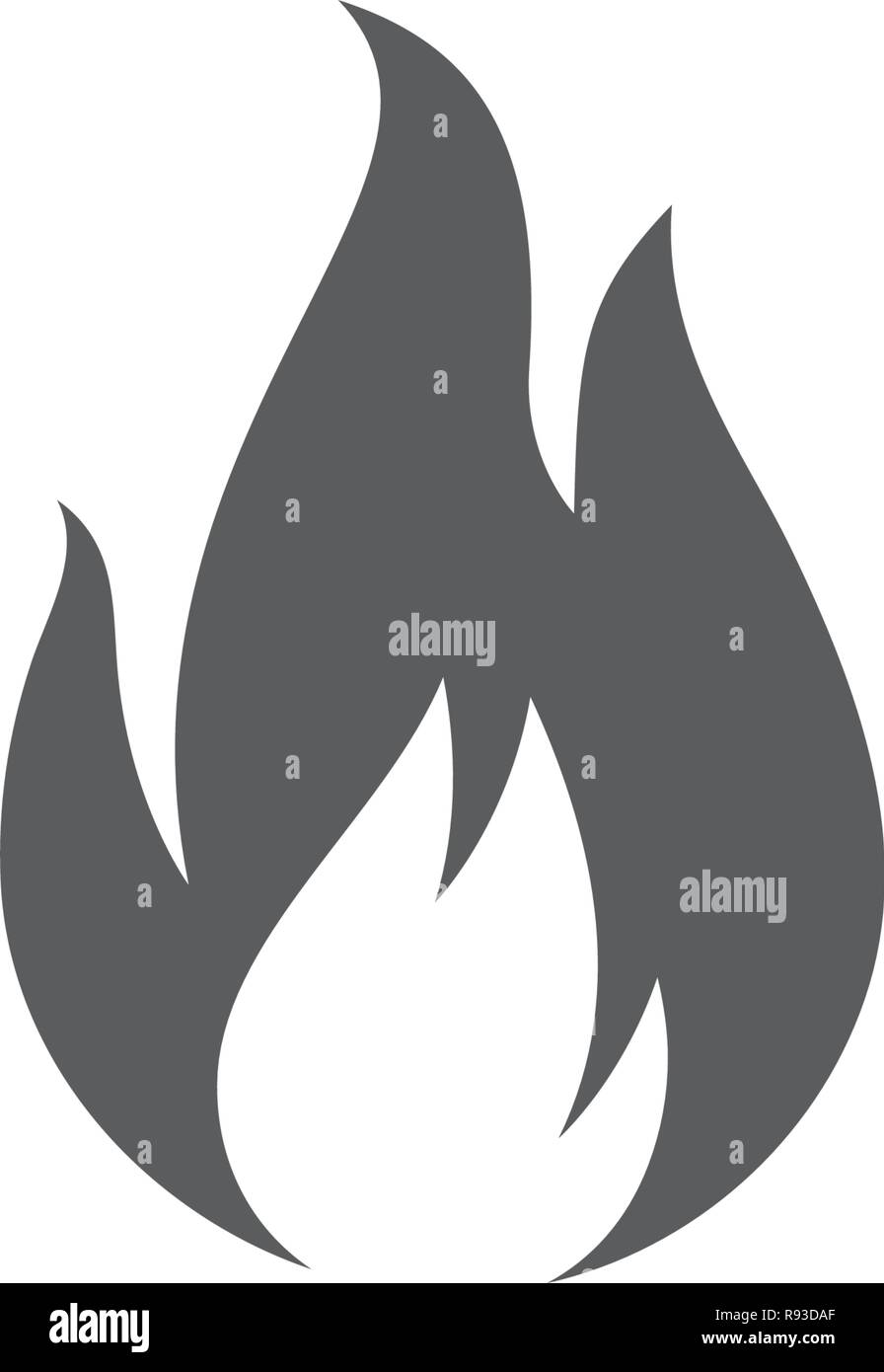 Fire flame vector illustration design template Stock Vector