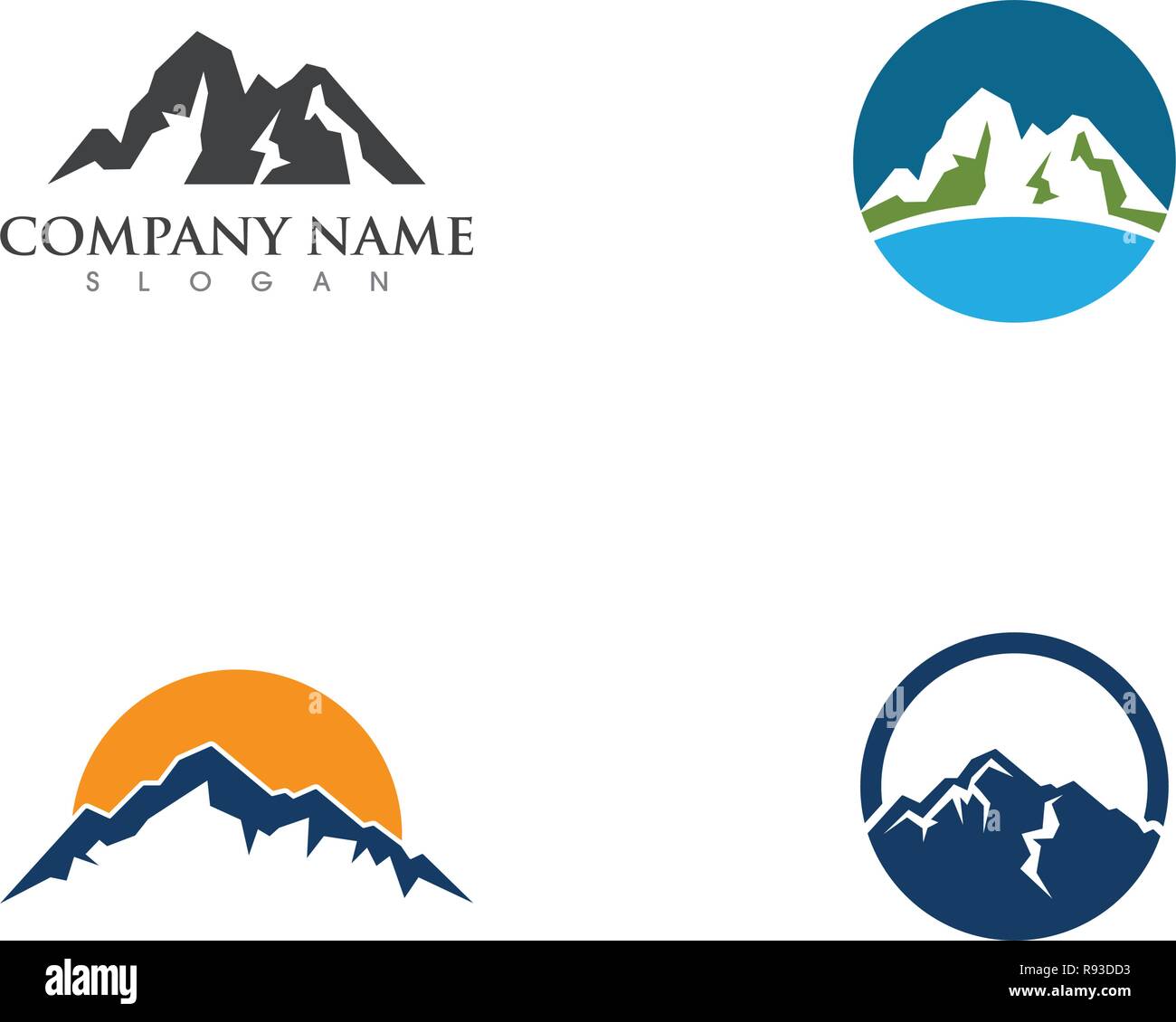 Triangle mountain Cut Out Stock Images & Pictures - Alamy