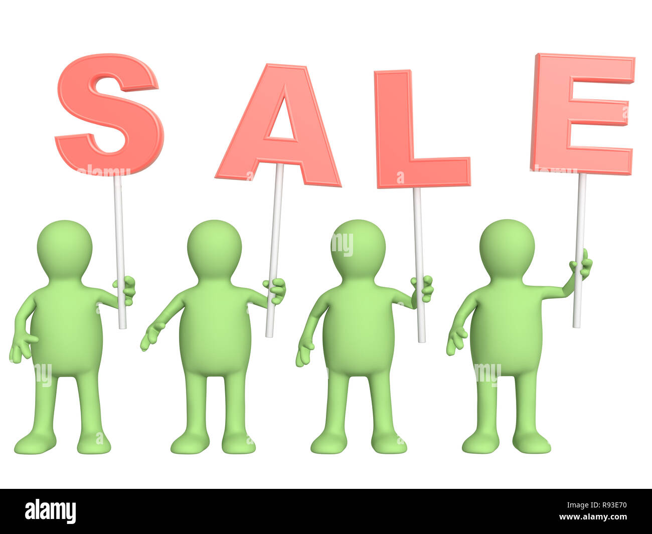 Plus Sign Puppet Green sign information signage Cut Out Stock Images & Pictures - Alamy