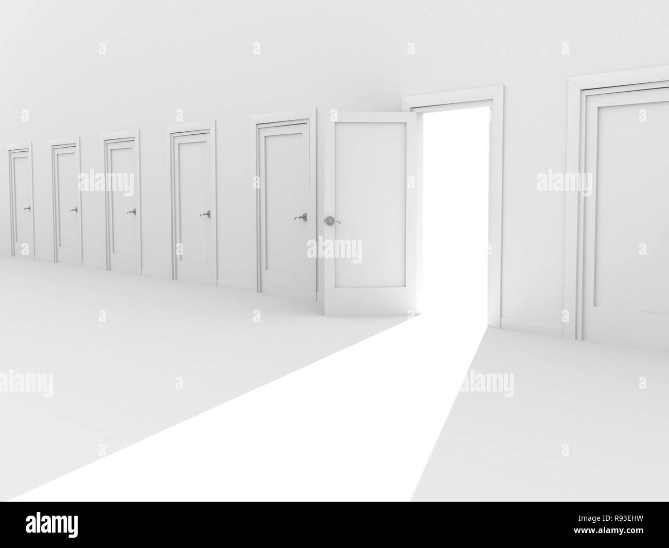 Choice doors Black and White Stock Photos & Images - Alamy