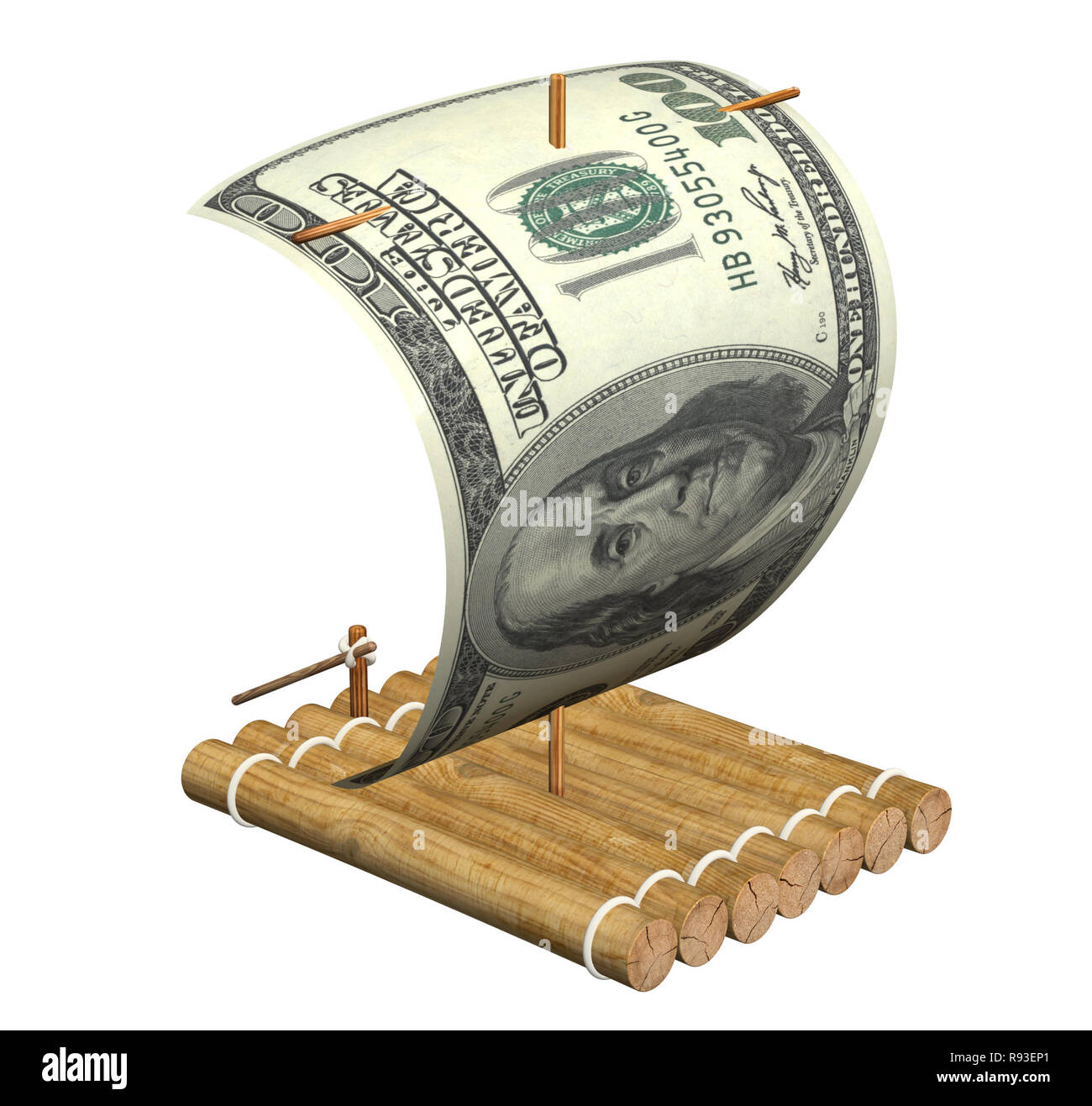 Raft with a sail hi-res stock photography and images - Alamy