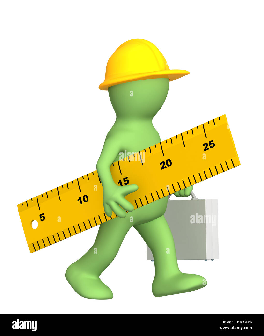 Человек с линейкой