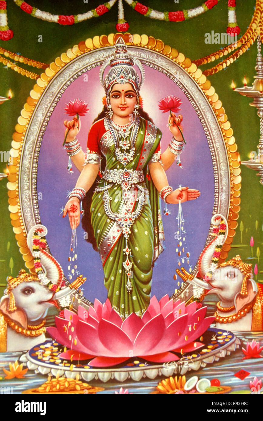 Indian Goddess , Lakshmi , Laxmi , Goddess of wealth , Goddess of ...