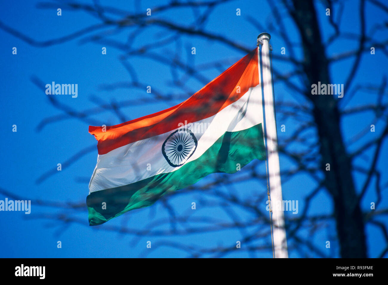 Hoisting indian national flag hi-res stock photography and images - Alamy