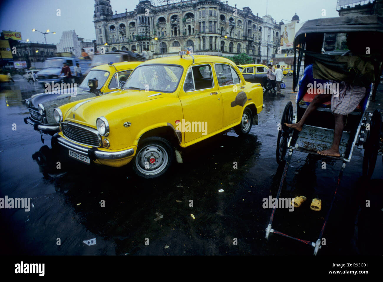 Taxi, Calcutta, West Bengal, India Stock Photo
