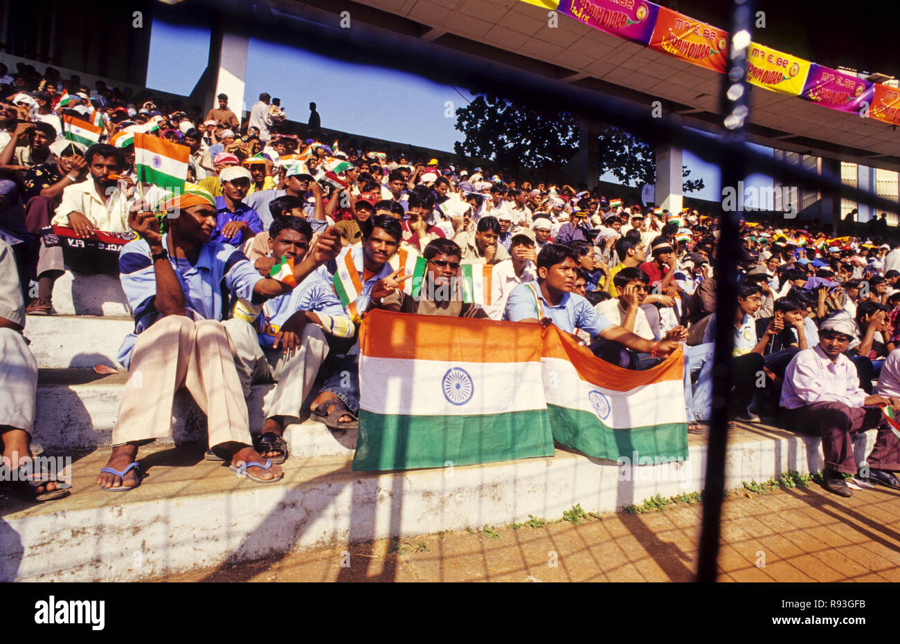 people gathered at Wankhede stadium, mumbai bombay, maharashtra, india Stock Photo