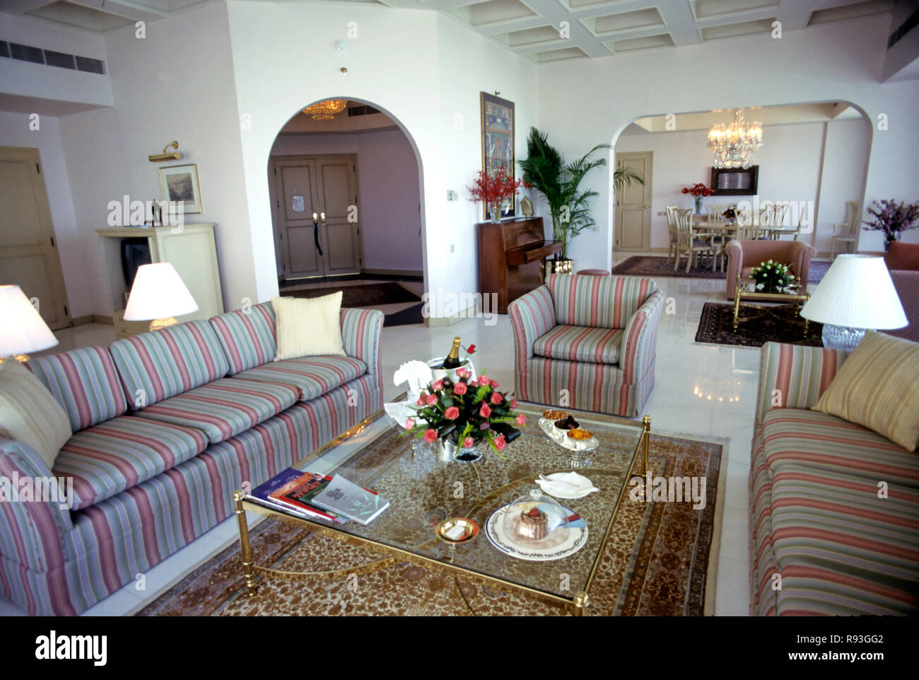 interior of kohinoor suite oberoi hotel, bombay mumbai, maharashtra, india Stock Photo