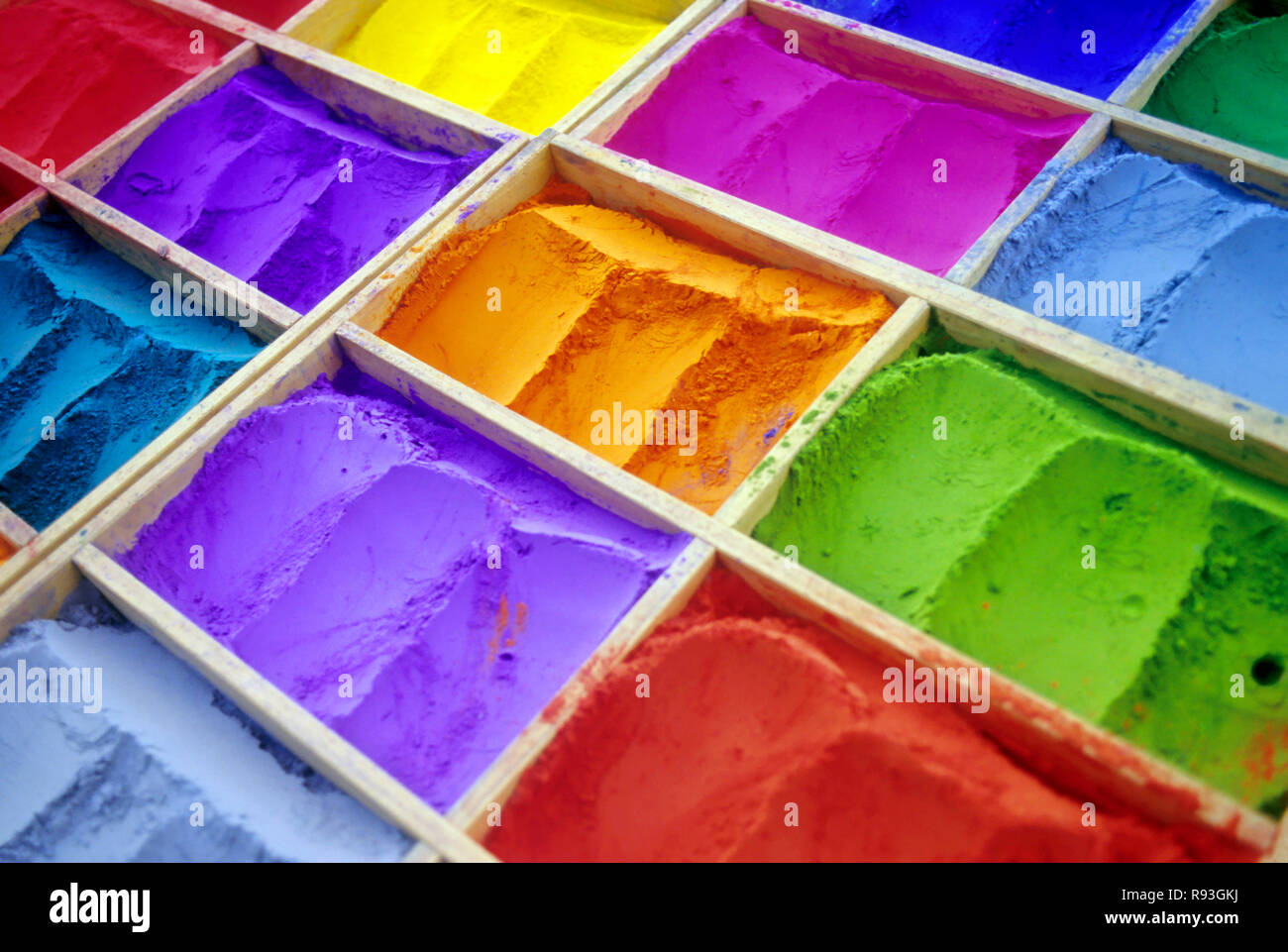 rangoli colors, kathmandu, nepal Stock Photo Alamy