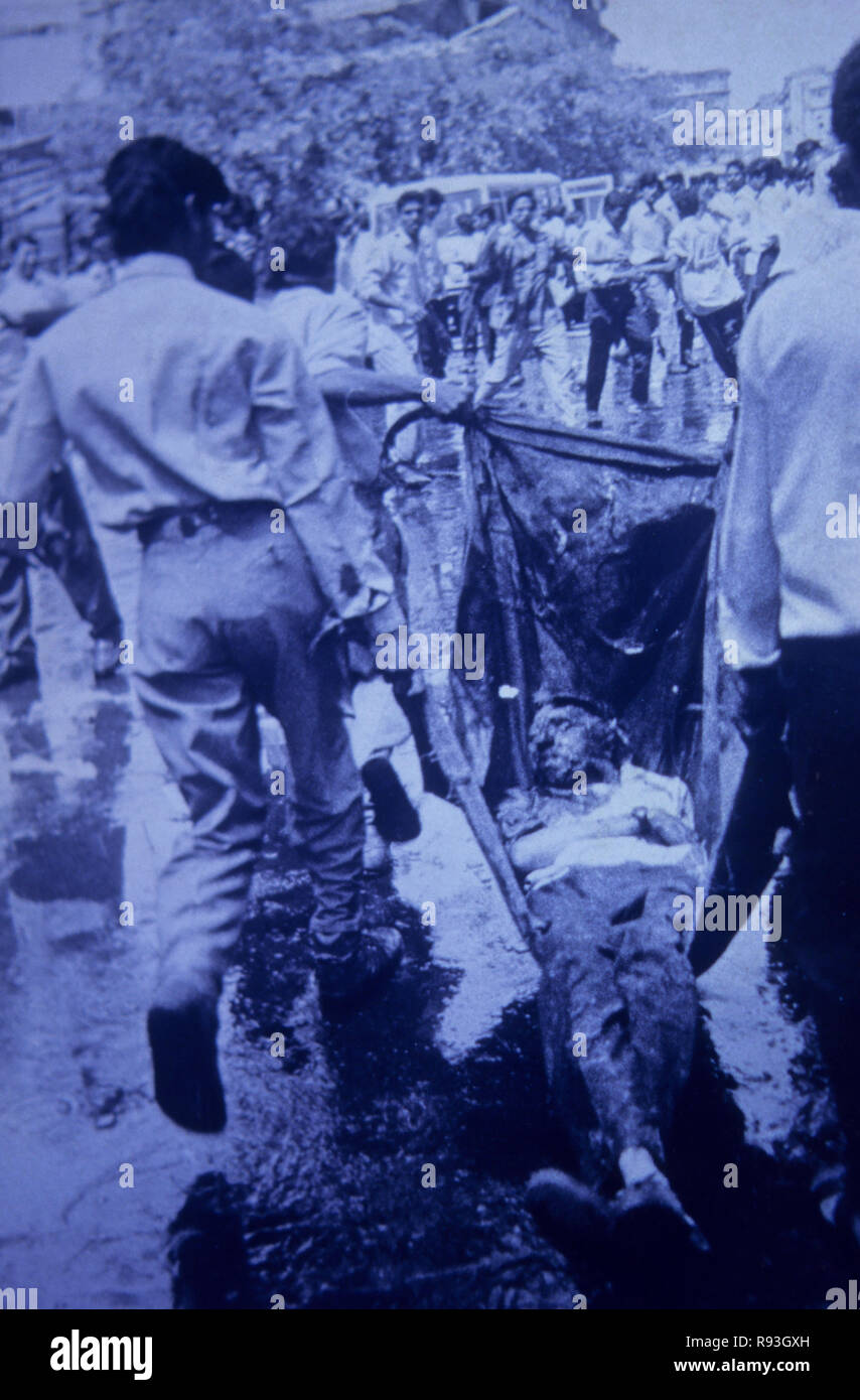 Serial bomb blast at stock exchange, bombay mumbai, maharashtra, india March 1992 Stock Photo