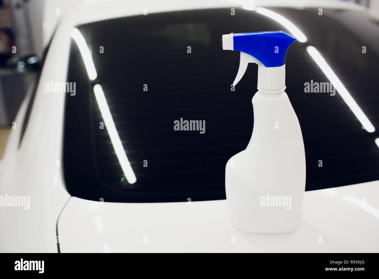 Fluid washer for car window Stock Photo Alamy