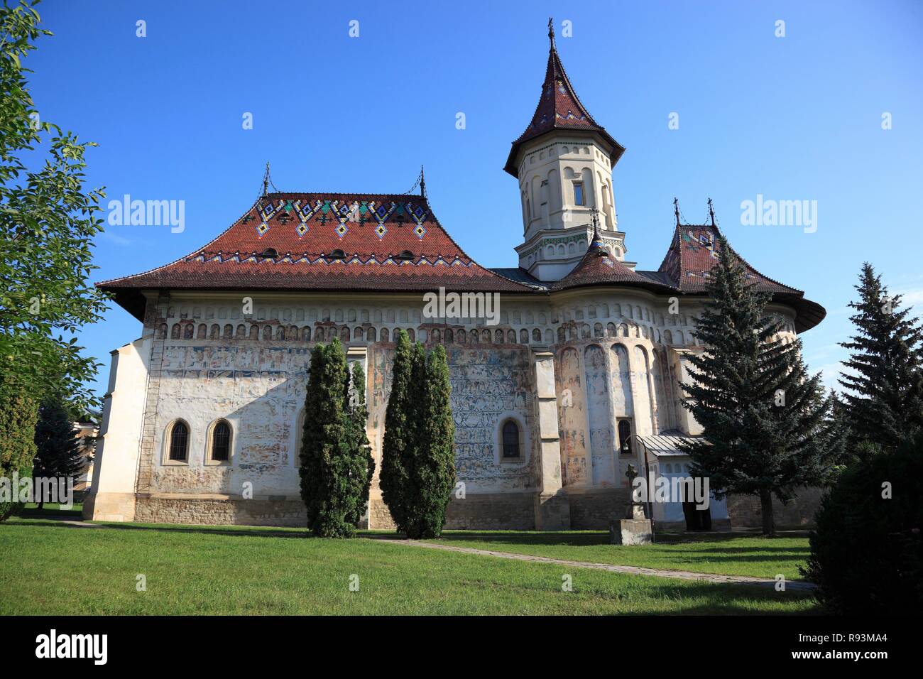 Mitropoliei, Monastery of St. Gheorghe, Biserica Sf. Gheorghe Mirauiti, Church of Saint George,in Suceava Stock Photo