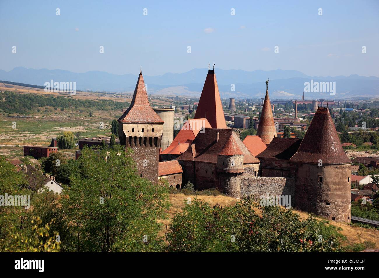 Castelul Huniazilor, Corvin Castle or Hunedoara Castle, Hunedoara, Siebenbürgen, Romania Stock Castelul Huniazilor, Corvin Castle or Hunedoara Castle, Hunedoara, Siebenbürgen, Romania Stock