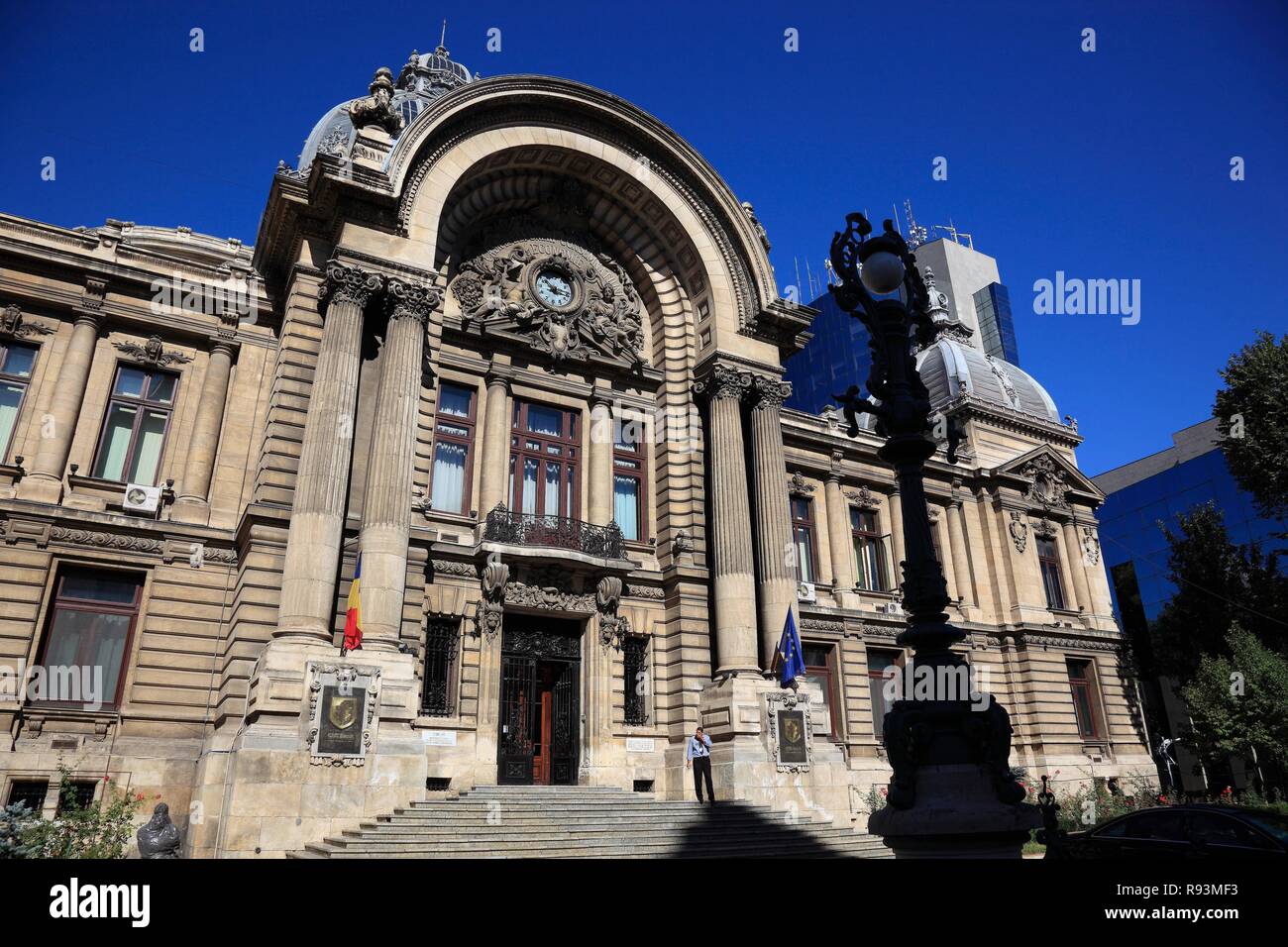 CEC Savings Bank Palace, Bukarest, Bucharest, București, Romania Stock Photo