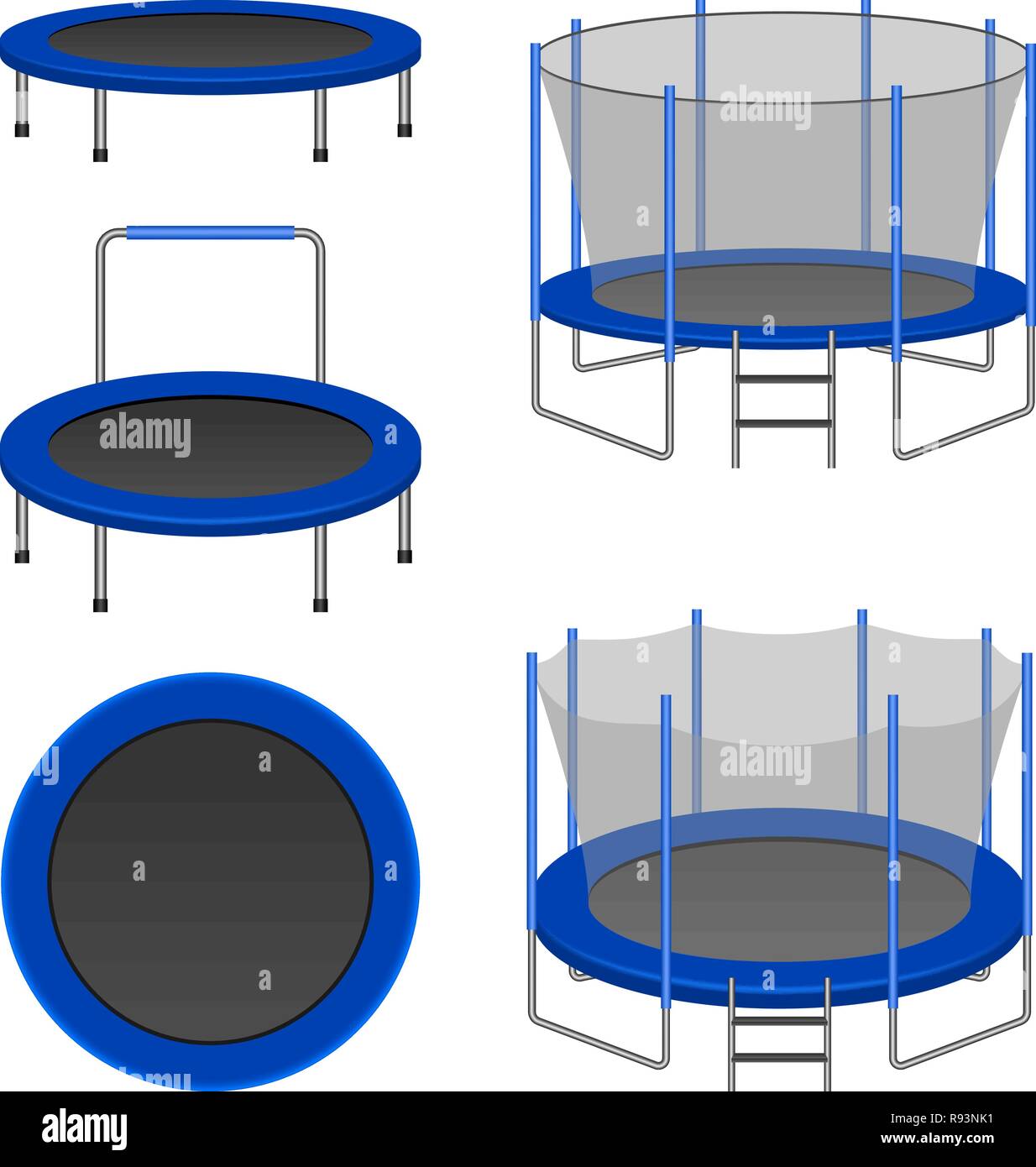 Trampoline icon set. Realistic set of trampoline vector icons for web design  isolated on white background Stock Vector Image & Art - Alamy