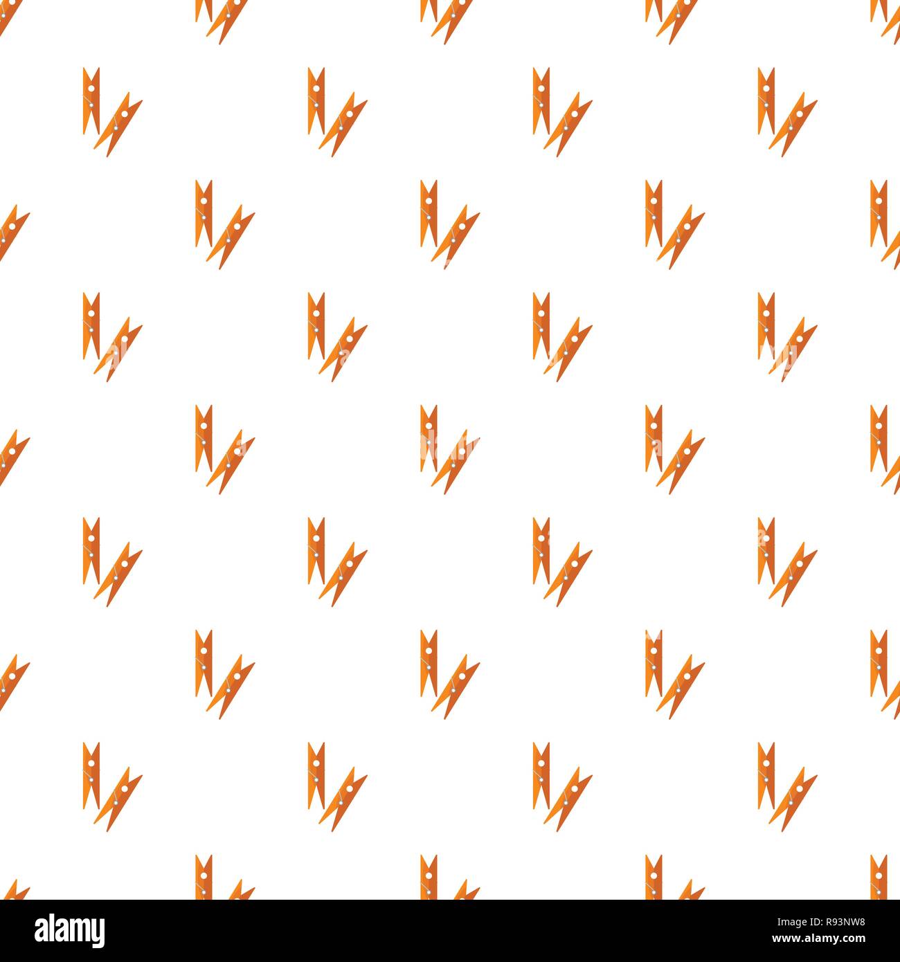 Peg clothes pattern seamless vector repeat for any web design Stock Vector