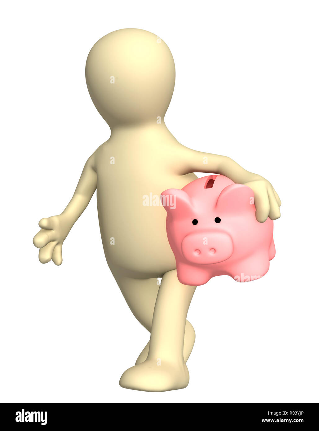 cartoon-character-holding-piggy-bank-cut-out-stock-images-pictures