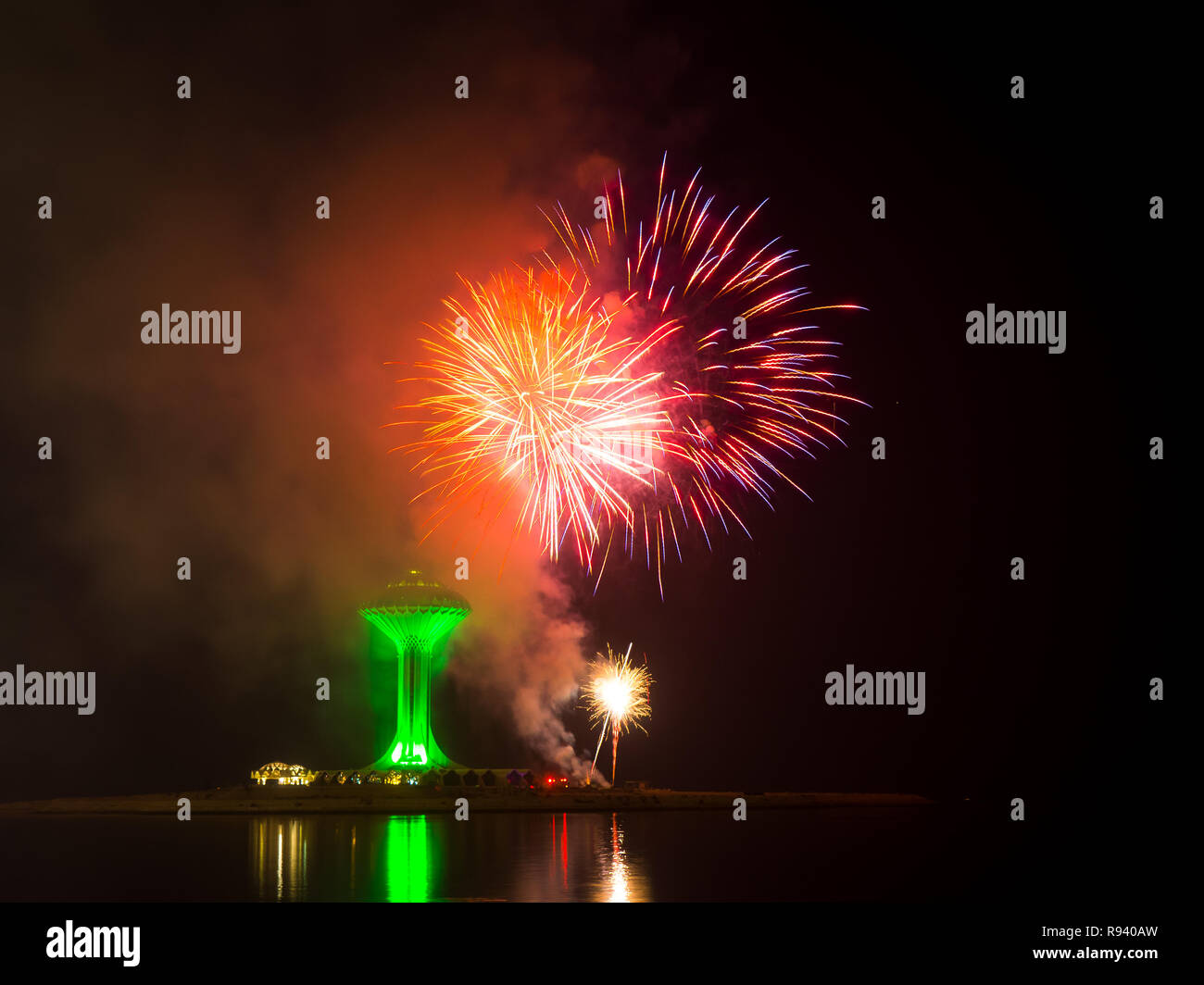 Fireworks in Khobar Stock Photo
