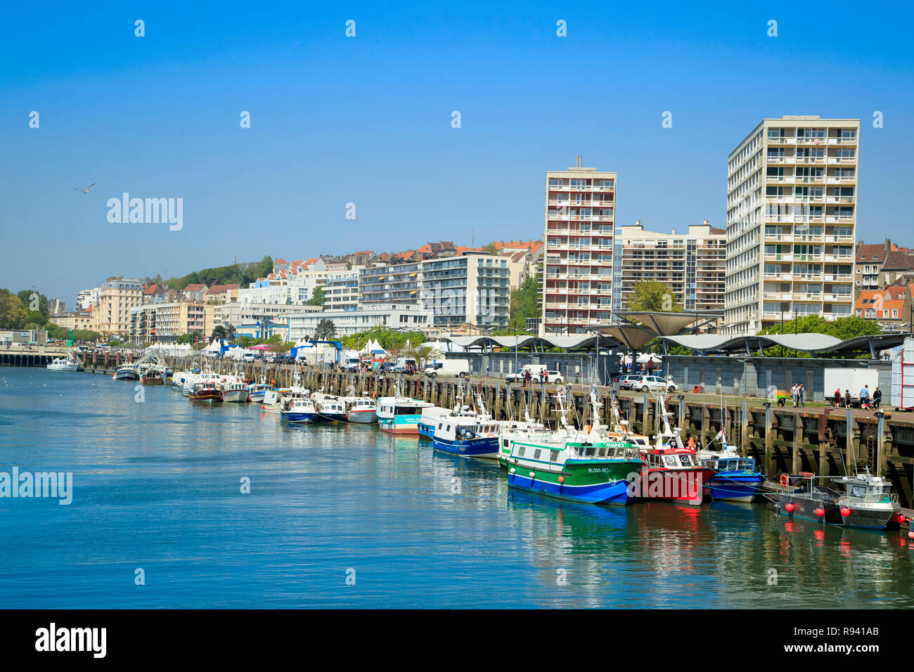 BoulognesurMer (northern France) the fishing port