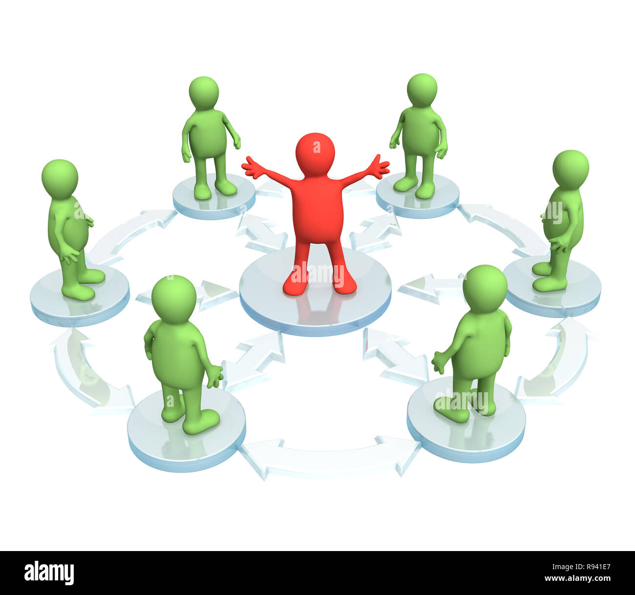 Conceptual image - a position of the leader Stock Photo - Alamy