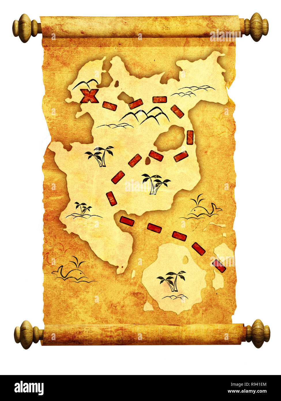 pirate map cut out stock images pictures alamy