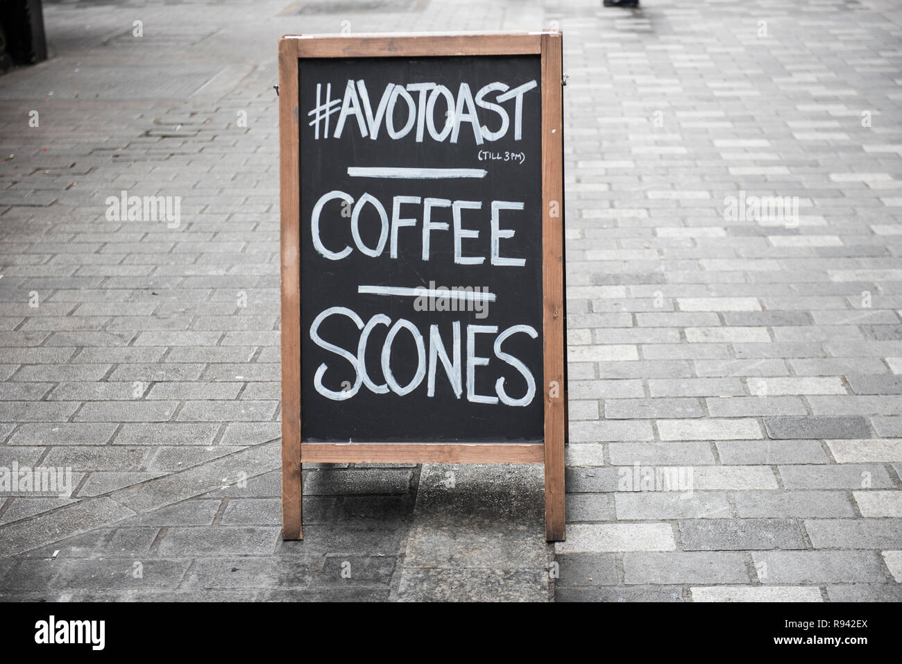 Coffee Shop Menu Stock Photo