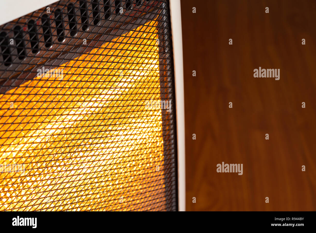 electric heater working in a room Stock Photo Alamy
