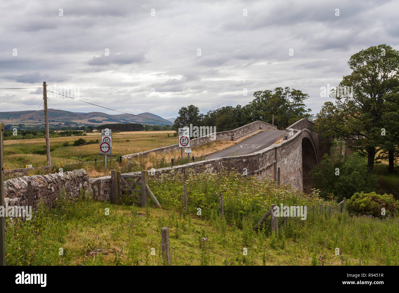 The scenic rural countryside around Chatton in Northumberland,England ...