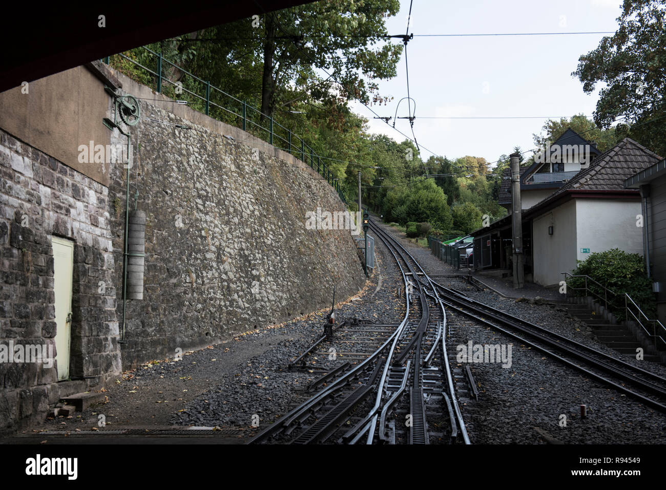 Rail Tracks Intersection Stock Photo