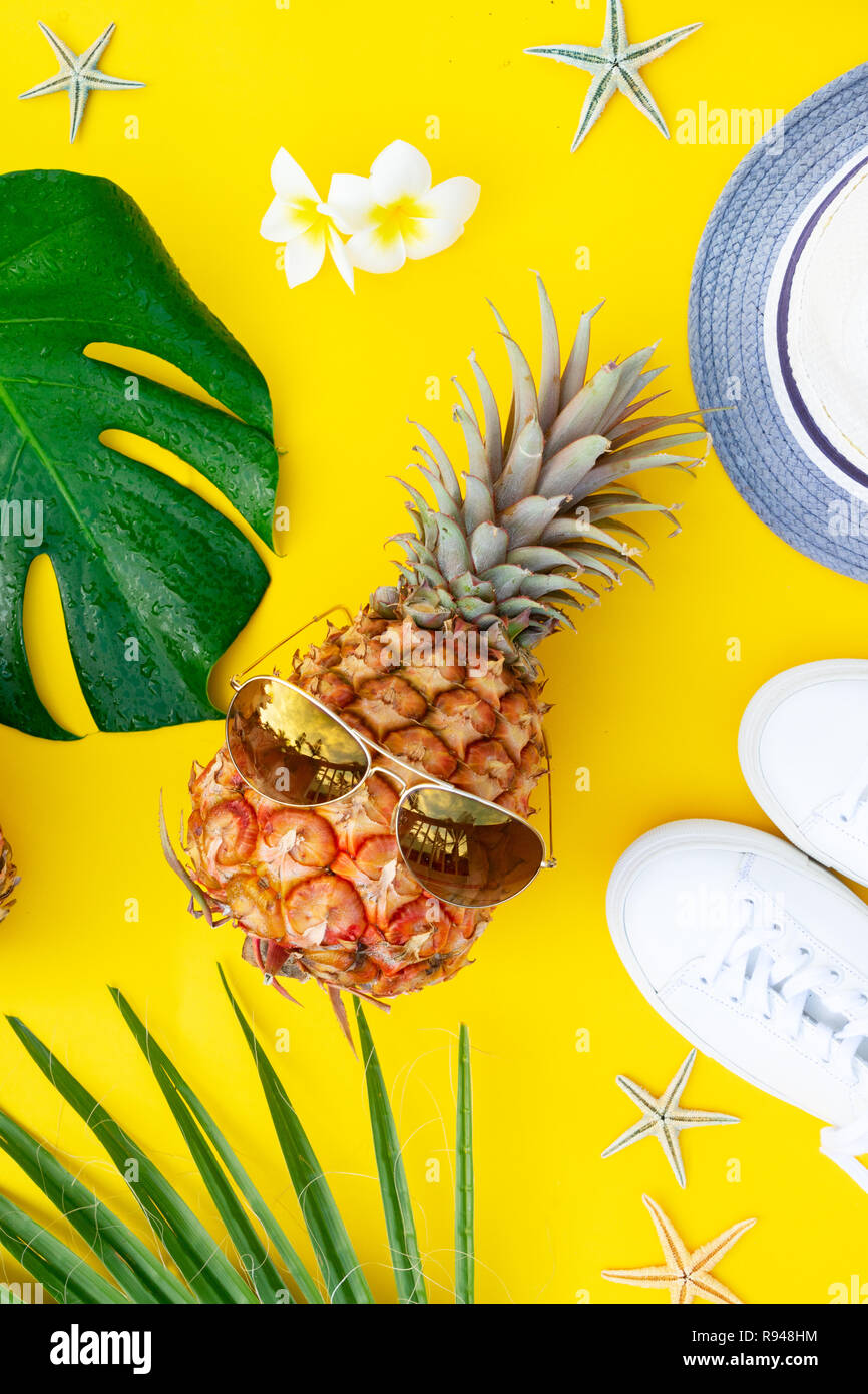 Summer flat lay scenery Stock Photo Alamy