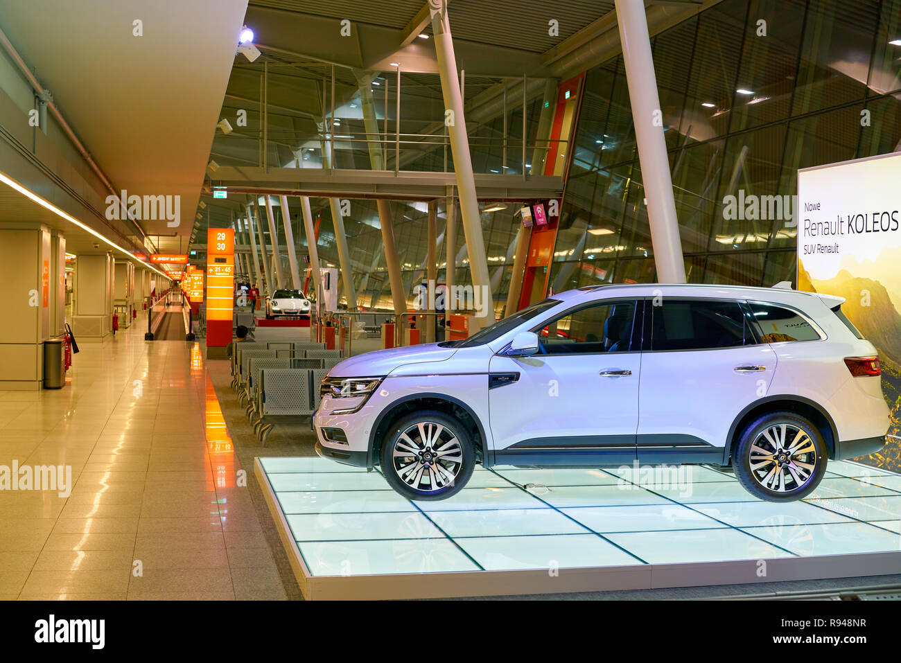 WARSAW, POLAND CIRCA NOVEMBER, 2017 car on display at Warsaw Chopin