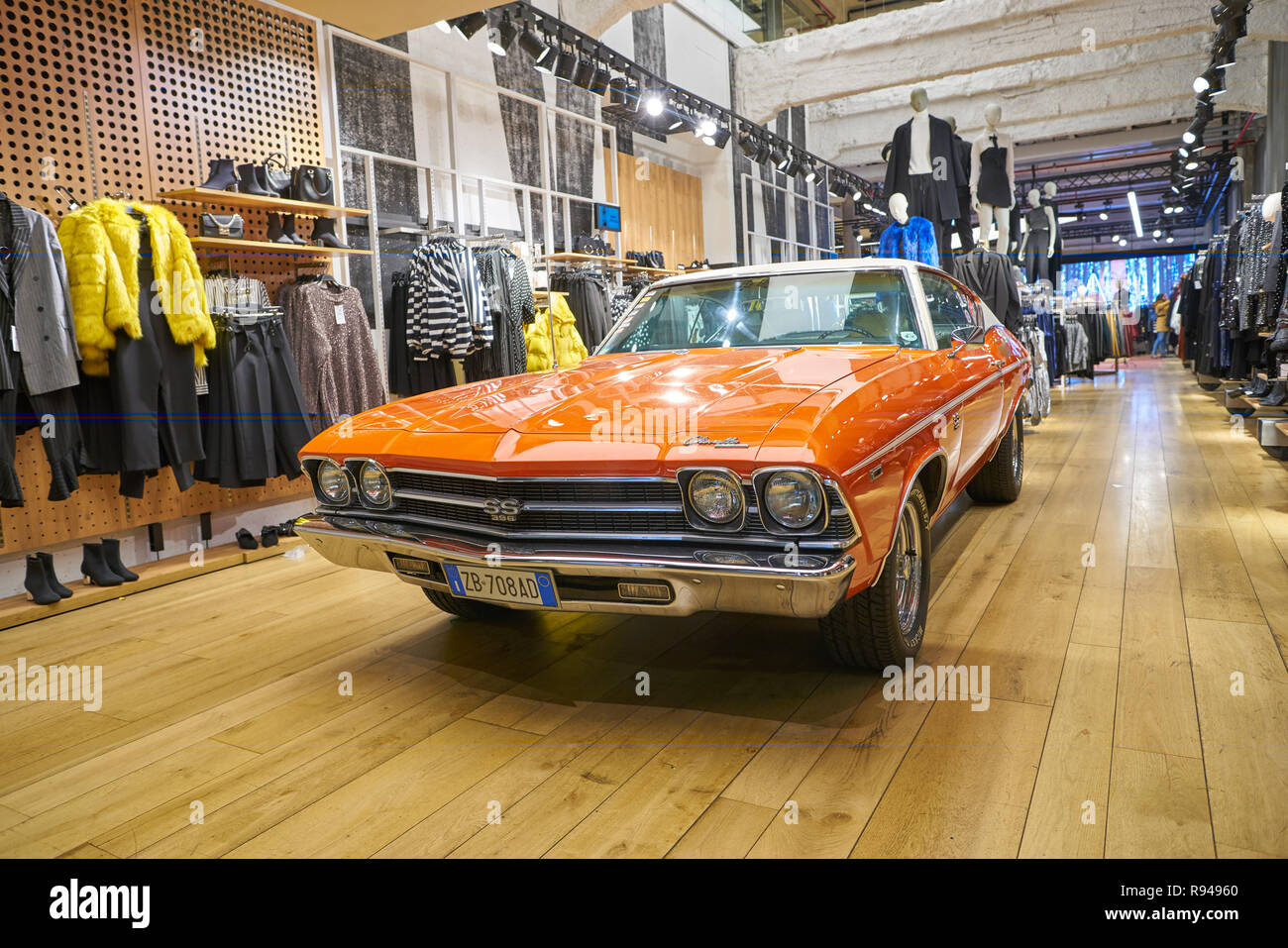 Milan Italy Circa November 2017 Chevrolet Chevelle At Bershka