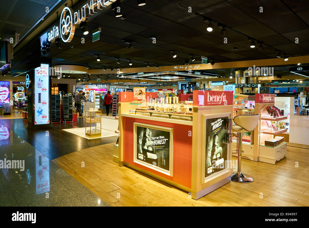 WARSAW, POLAND CIRCA NOVEMBER, 2017 goods on display at Aelia Duty